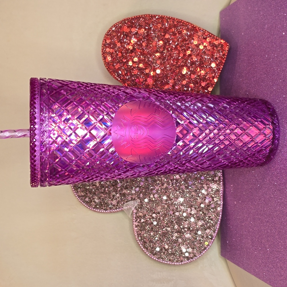 Starbuck 💖💜NWOT💜💖 Beautiful Purply Pink Iridescent Gemstone Tumbler!💖💜💖💜